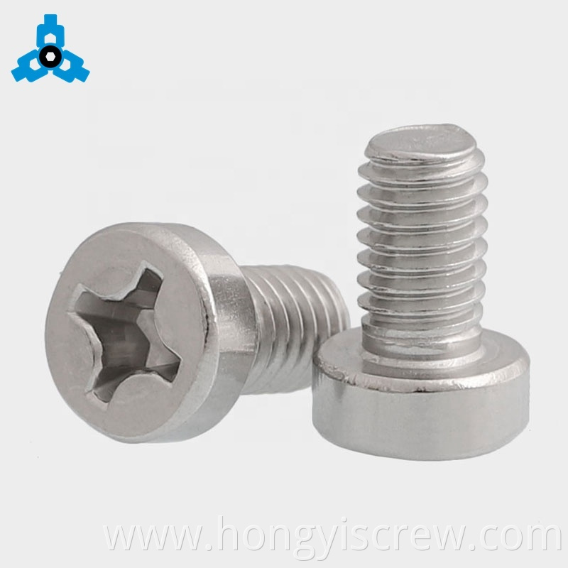 Cross Recessed Cheese Head Cap Machine Screw ISO7048 OEM Stock Support